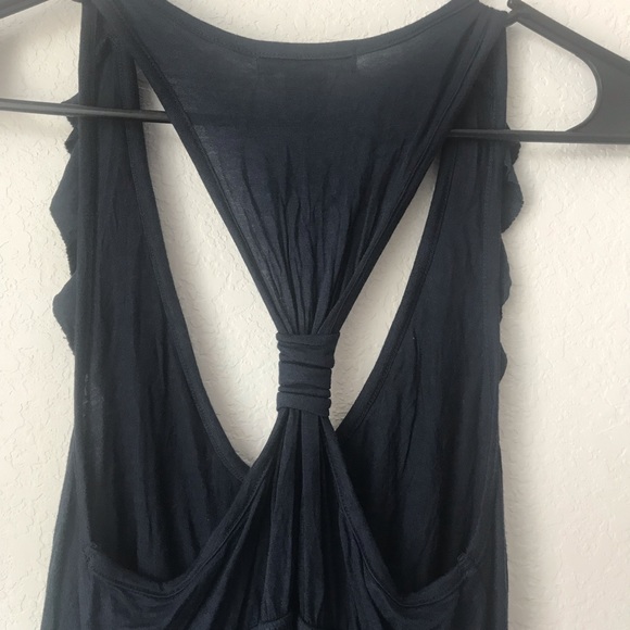 Dark Navy Blue Racerback Sun Dress - Picture 5 of 5